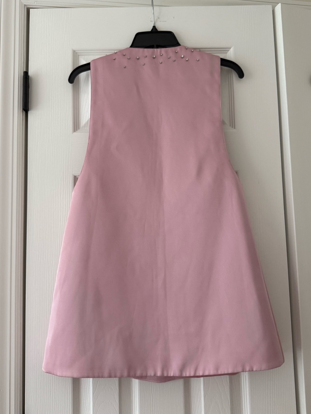 Retrofete Maisy Crystal Embellished Mini Dress Earl Rose Pink Silver - Picture 9 of 15